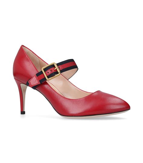 gucci sylvie red pump|gucci high heel pumps.